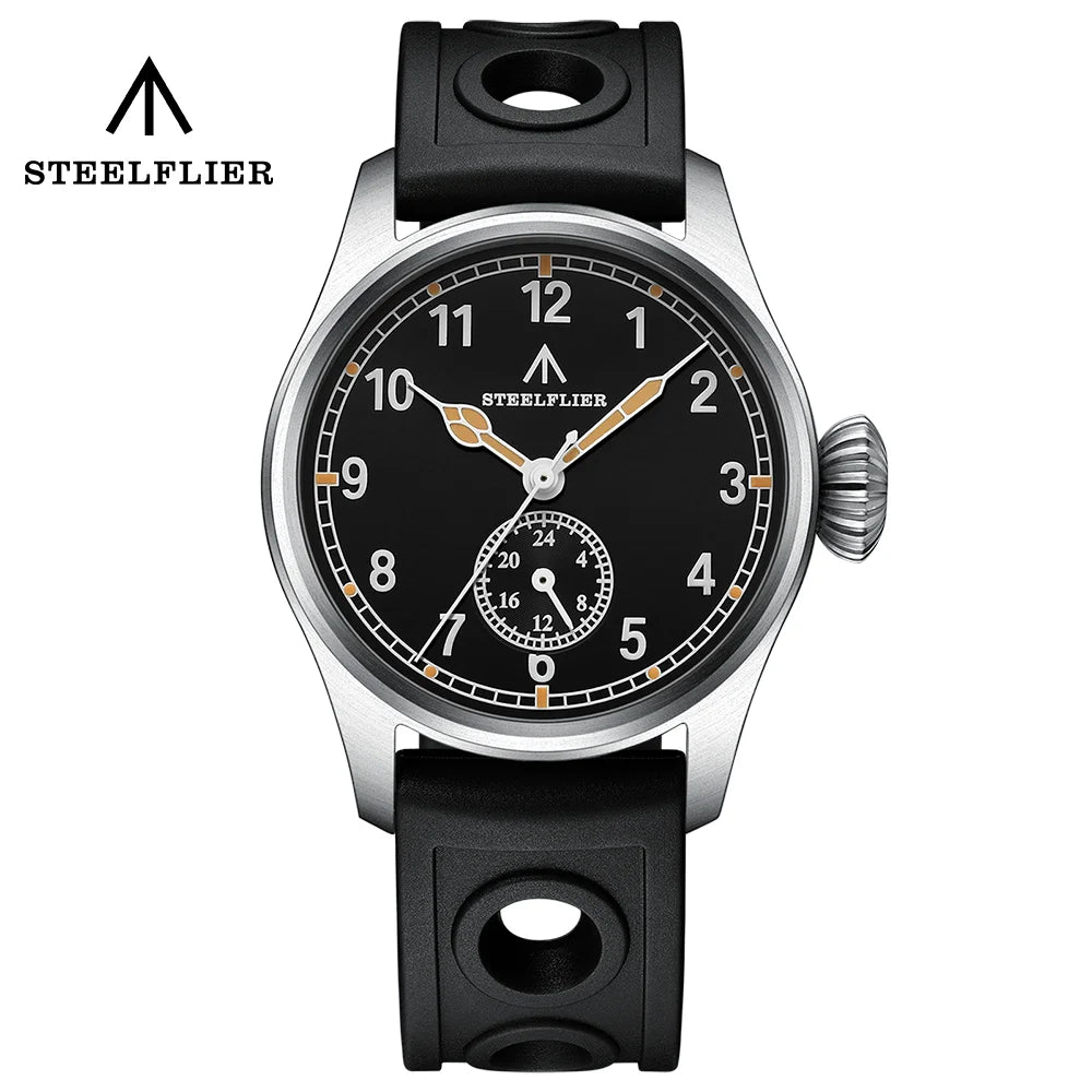 STEELFLIER SF746 Quartz Multi-Time-Zone Watch — VH60 Silent Sweep, 20 BAR
