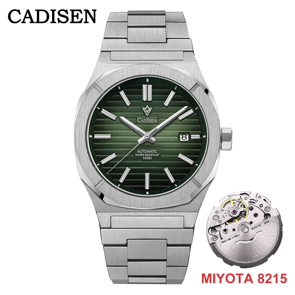 CADISEN Orbitron Diver Watch Retro Luxury Sapphire MIYOTA 8215 German Designer Men Automatic Mechanical Watches 10Bar Waterproof Luminous