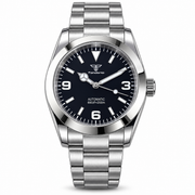 Tandorio 39mm Automatic Explorer Watch — Sapphire Crystal, Luminous