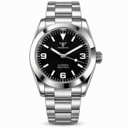 Tandorio 39mm Automatic Explorer Watch — Sapphire Crystal, Luminous