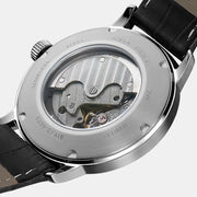 Sea-Gull Business Mechanical Watch — 50m Waterproof, Leather Strap, 40mm