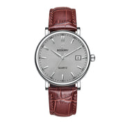 BODERRY Classic Dress Watch — Swiss Quartz, Sapphire Crystal, 40mm