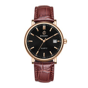 BODERRY Classic Dress Watch — Swiss Quartz, Sapphire Crystal, 40mm