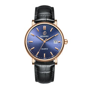 BODERRY Classic Dress Watch — Swiss Quartz, Sapphire Crystal, 40mm