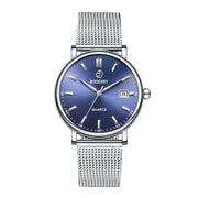 BODERRY Classic Dress Watch — Swiss Quartz, Sapphire Crystal, 40mm