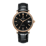 BODERRY Classic Dress Watch — Swiss Quartz, Sapphire Crystal, 40mm