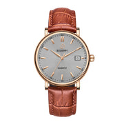 BODERRY Classic Dress Watch — Swiss Quartz, Sapphire Crystal, 40mm