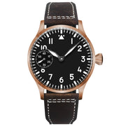 Corgeut 42mm Hand-Wound Watch — Sapphire Crystal, 316L Steel Case
