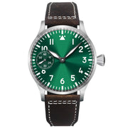 Corgeut 42mm Hand-Wound Watch — Sapphire Crystal, 316L Steel Case