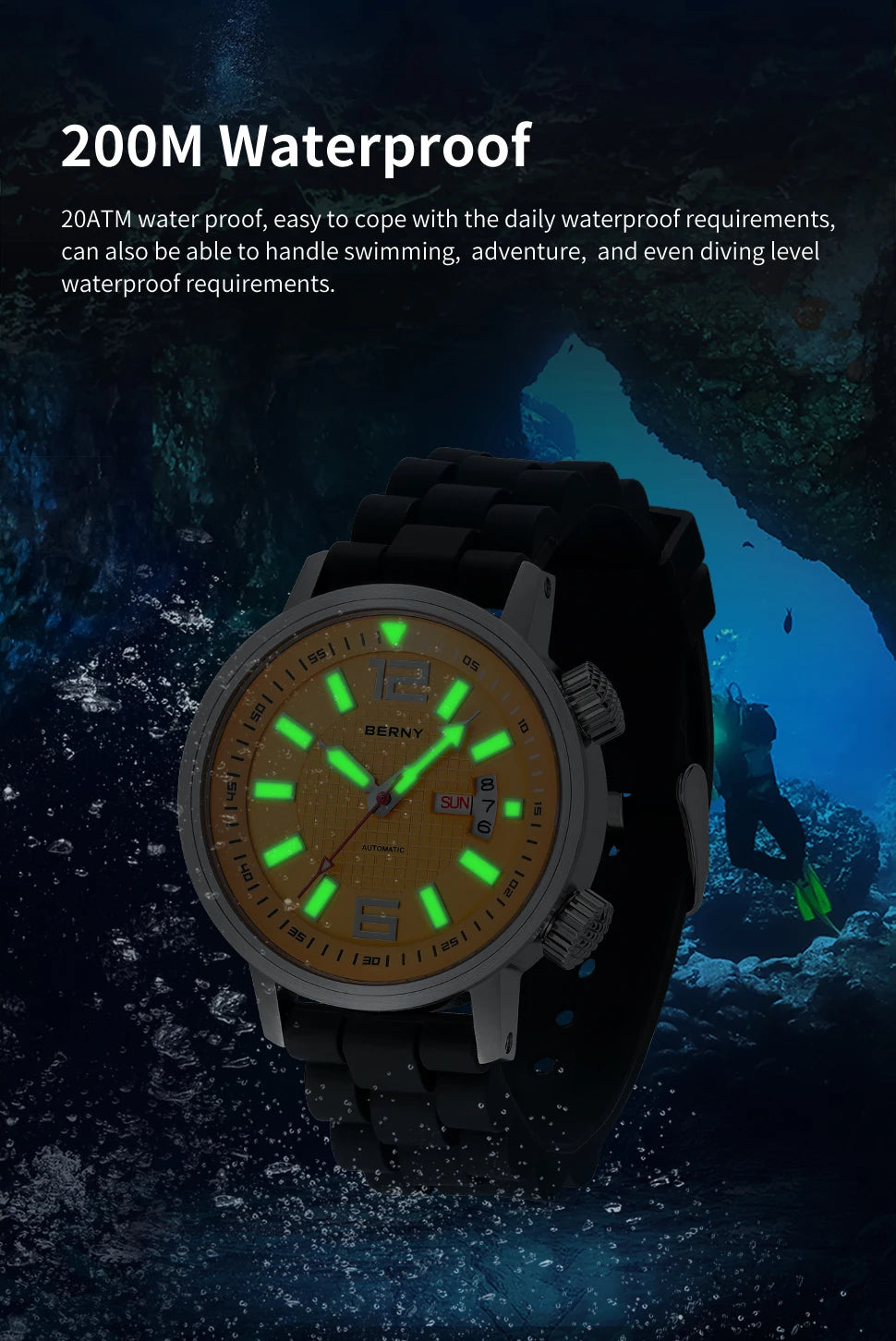 Abyss 200 Automatic Dive Watch
