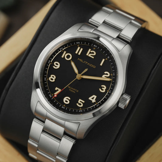Militado ML08 Quartz Watch — Ronda 515/VH31, Domed Sapphire, 38mm