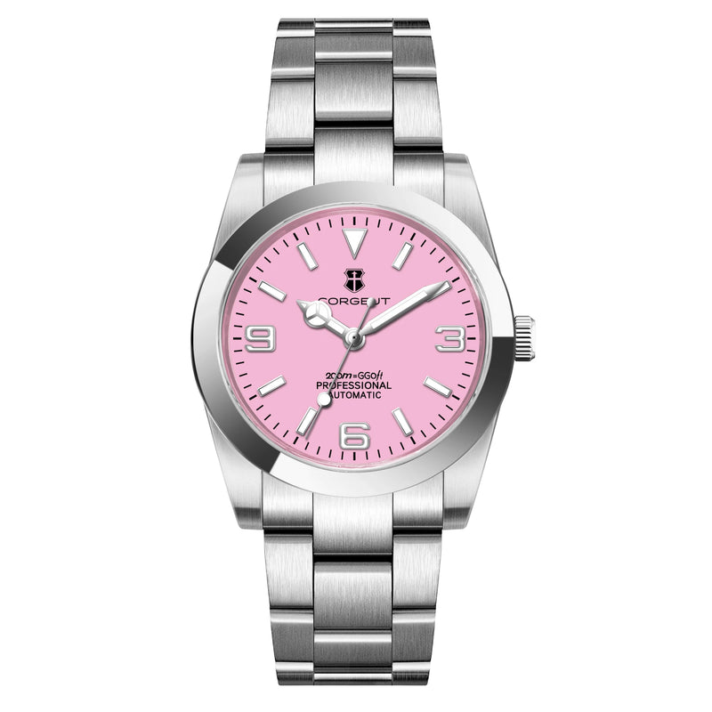36/39mm Corgeut Luxury NH35 Miyota8215 Automatic Mechanical Wristwatches Numbers Men Watch Sapphire Crystal 10bars Reloj Hombre