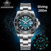 ADDIESDIVE 41mm Quartz Diver Watch — Rotating Bezel, BGW9 Luminous, 200m (AD2513)