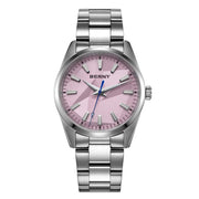 BERNY 39mm Quartz Watch — Sapphire Crystal, AR Coating, 316L Steel, 100m
