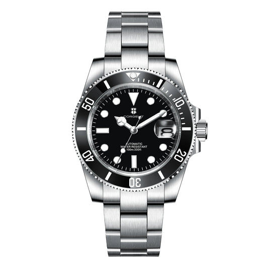 Corgeut NH35 Automatic Diver's Watch — Ceramic Bezel, Sapphire Crystal