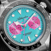ADDIESDIVE Chronograph Watch — VK64 Meca-Quartz, Ceramic Bezel, 100m (AD2520)