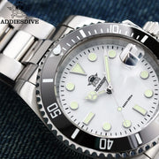 ADDIESDIVE Quartz Watch — 316L Steel, Blue Luminous, 20 BAR
