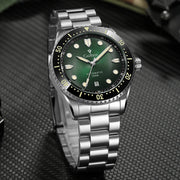 CADISEN Automatic Watch — Miyota 8215, Sapphire Crystal, Ceramic Bezel Ring