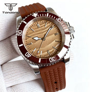 Tandorio 40mm Automatic Watch — Sand Dune Dial, Sapphire Crystal, NH35 or Miyota 8215