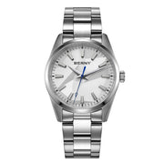 BERNY 39mm Quartz Watch — Sapphire Crystal, AR Coating, 316L Steel, 100m
