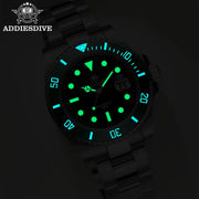 ADDIESDIVE Automatic Diver Watch — Miyota 8215, Sapphire Crystal, BGW9 Luminous (AD2503)