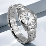 BERNY 39mm Quartz Watch — Sapphire Crystal, AR Coating, 316L Steel, 100m