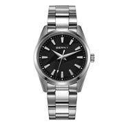 BERNY 39mm Quartz Watch — Sapphire Crystal, AR Coating, 316L Steel, 100m