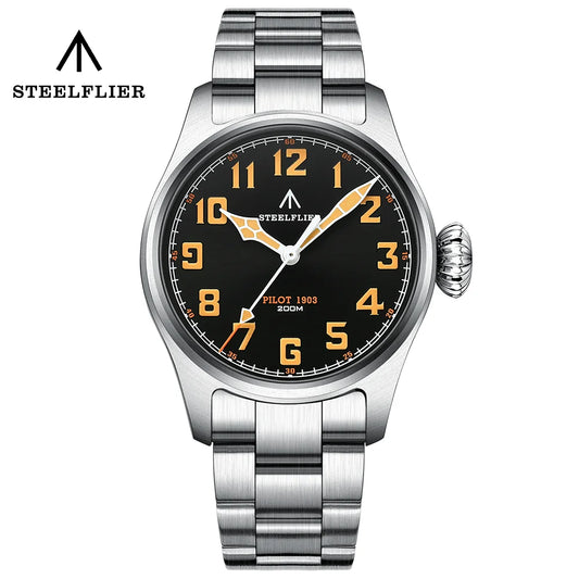 STEELFLIER SF740V Quartz Watch — VH31 Silent Sweep, C3 Super Luminous, 200m