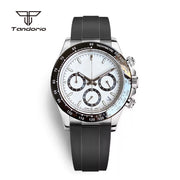 Tandorio VK63 Chronograph Watch — 39mm Quartz, Sapphire Crystal, Stopwatch