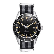 Corgeut Seamaster 41mm Automatic Watch — Sapphire Crystal, 100m Waterproof, Nylon Strap