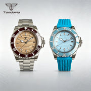 Tandorio 40mm Automatic Watch — Sand Dune Dial, Sapphire Crystal, NH35 or Miyota 8215