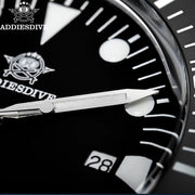 ADDIESDIVE Quartz Diver Watch — Ceramic Bezel, Bubble Glass, 200m (AD2068)