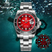 ADDIESDIVE Quartz Diver Watch — Ceramic Bezel, Luminous, 200m, Steel or Rubber Strap