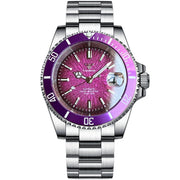 Tandorio 40mm Automatic Watch — Sapphire Crystal, Textured Dial, Date, Glide Clasp