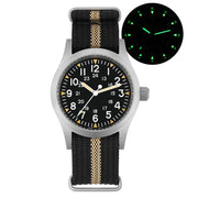 Militado ML05 Vintage Field Watch — VH31 Quartz, Sapphire Crystal, 38mm