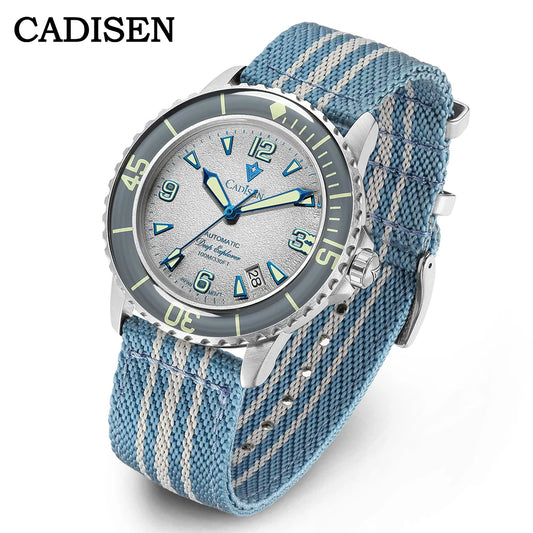 CADISEN Deep Explorer C8239 — Automatic Watch, Canvas Strap