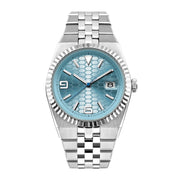 Corgeut Land-Dweller Honeycomb 40mm Luxury NH35 Sport Watch — Ice Blue, Sapphire Crystal