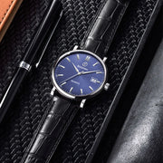 BODERRY Classic Dress Watch — Swiss Quartz, Sapphire Crystal, 40mm
