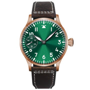 Corgeut 42mm Hand-Wound Watch — Sapphire Crystal, 316L Steel Case