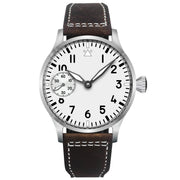 Corgeut 42mm Hand-Wound Watch — Sapphire Crystal, 316L Steel Case