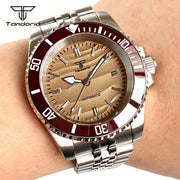 Tandorio 40mm Automatic Watch — Sand Dune Dial, Sapphire Crystal, NH35 or Miyota 8215