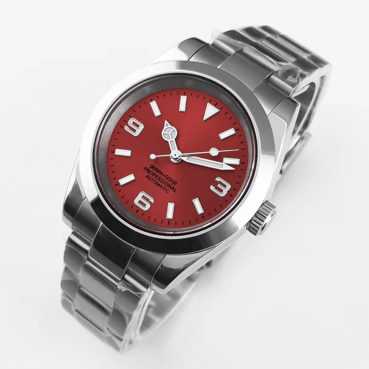 Corgeut 36/39mm Luxury Automatic Watch — White/Black Dial, Sapphire Crystal
