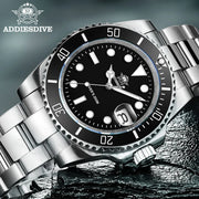 ADDIESDIVE Quartz Diver Watch — Ceramic Bezel, C3 BGW9 Luminous, 200m