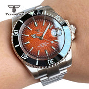 Tandorio 40mm Automatic Watch — Sapphire Crystal, Textured Dial, Date, Glide Clasp
