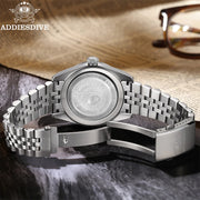 ADDIESDIVE Quartz GMT Diver Watch — Swiss Ronda 515 24-Hour, 20 BAR (AD2044)