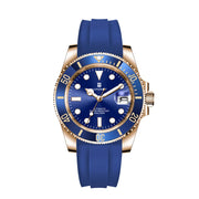 Corgeut 40mm Rose Gold Automatic Watch — 100m Waterproof, Sapphire Crystal