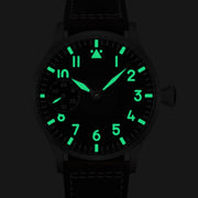 Corgeut 42mm Hand-Wound Watch — Sapphire Crystal, 316L Steel Case