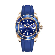 Corgeut 40mm Rose Gold Automatic Watch — 100m Waterproof, Sapphire Crystal