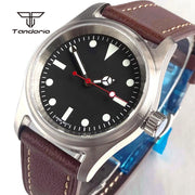 Tandorio 36mm Pilot Automatic Dive Watch — Miyota 8215, Butterfly Clasp, 20 BAR