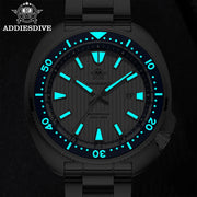 ADDIESDIVE Quartz Watch — Sapphire Crystal, Luminous, 200m, Stainless Steel